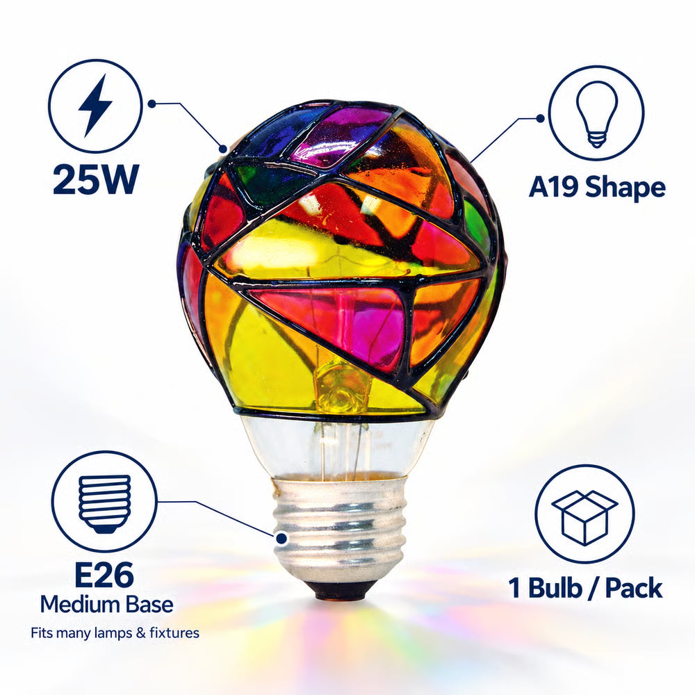 Nuvara™ Stained Glass Glow Bulb
