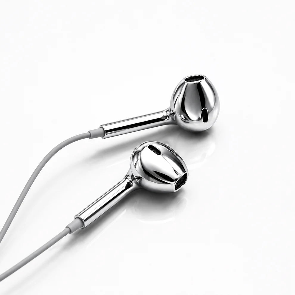 Chromed™ Chrome Wired Earbuds