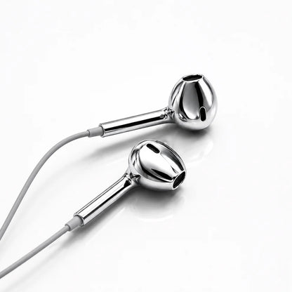 Chromed™ Chrome Wired Earbuds